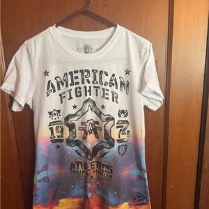 American Fighter multi color Logo Tee